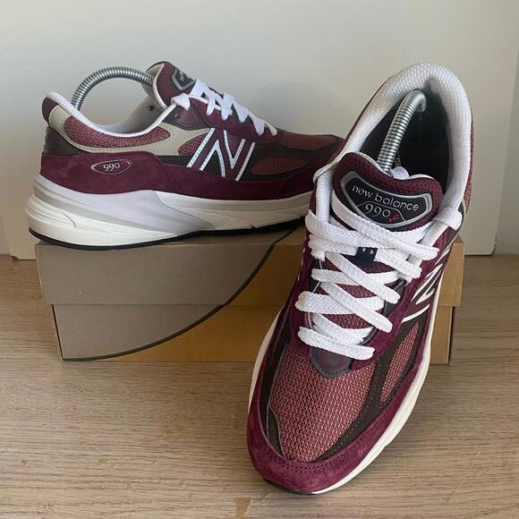 New Balance 990 V6 MIUSA Teddy Santis Burgundy Men Sneakers U990BT6- SZ 8.5 main image 7